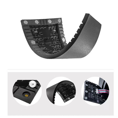 Ultra dünner eingebettete Boden-Stellung P4mm flexibler LED Bildschirm