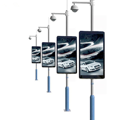 Straße Lampen-Polen 1R1G1B LED-Anzeigen-Straßenrand-Werbungs-Brett