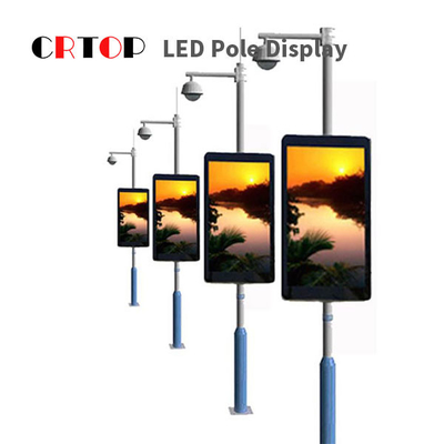 Wasserdichte Pole LED-Anzeige der Straßenlaterne-IP65 für Werbung