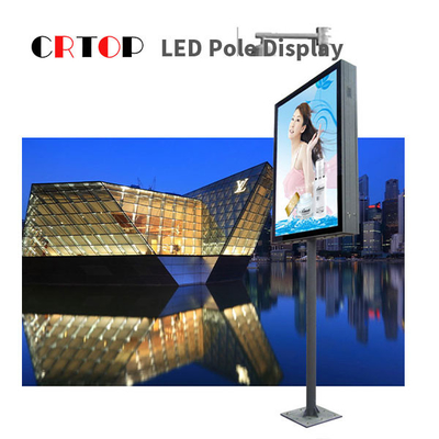 Straßenrand-der digitalen Beschilderung des Straßen-Lichtmast-P4mm Schirm Smarts LED